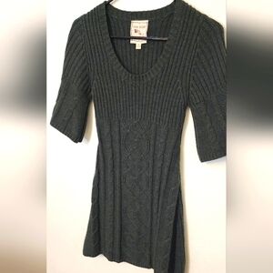 Pink rose sweater dress